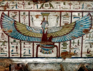 The Goddess Isis, Detail of the Sarcophagus of Pa-di-Khonsu, Civic Egyptian Collection, Sforzesco Castle